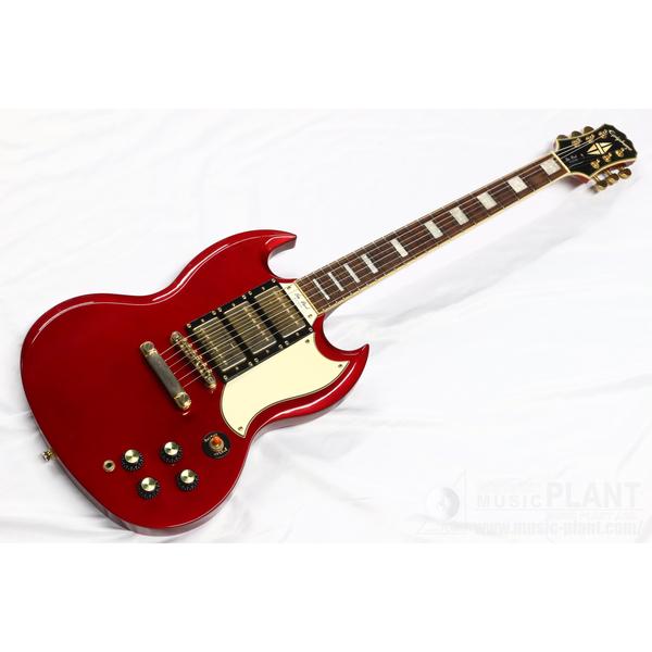 Epiphone-エレキギターG-400 SG Custom 3PU Candy Apple Red