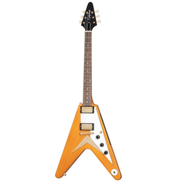 Epiphone-エレキギター1958 Korina Flying V (White Pickguard) Aged Natural