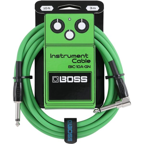 BOSS-楽器用ケーブルBIC-10A-GN 10ft/3m Instrument Cable Green