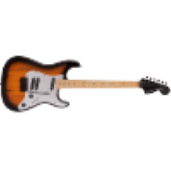 Squier-エレキギターFSR Contemporary Exotic Stratocaster® Special, Spalted Maple, Roasted Maple Fingerboard, Silver Anodized Pickguard, 2-Color Sunburst