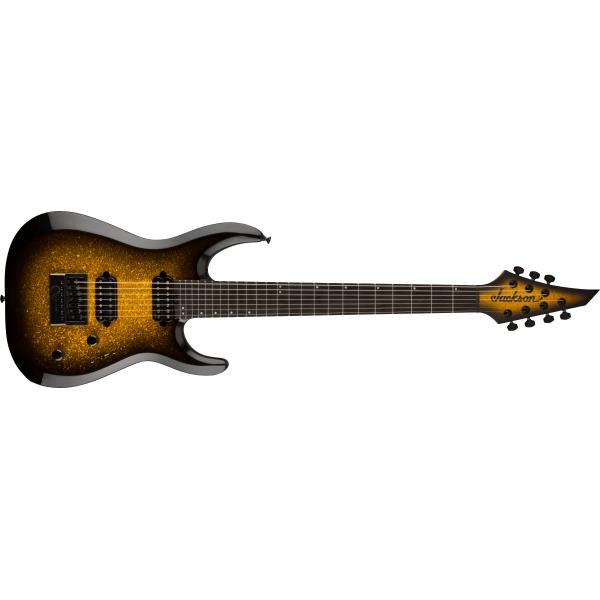 Jackson-エレキギターPro Plus Series DK Modern EVTN7, Ebony Fingerboard, Gold Sparkle