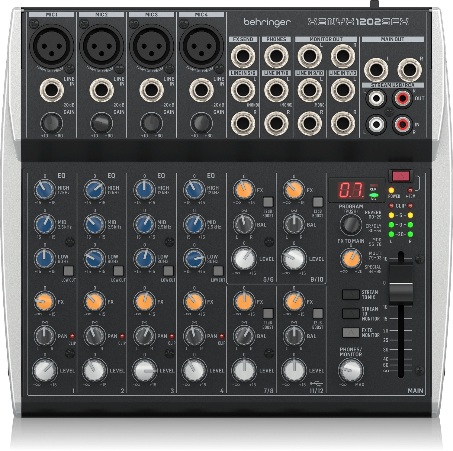 BEHRINGER XENYXシリーズ 12chアナログミキサーXENYX 1202SFX新品在庫