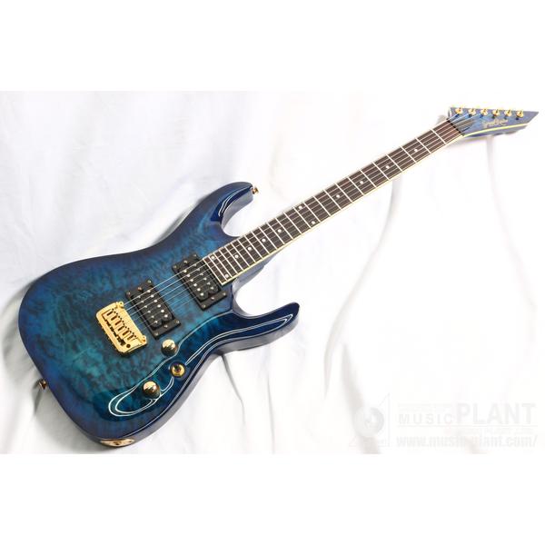 Grass Roots-エレキギターG-HR-43QM See Thru Blue