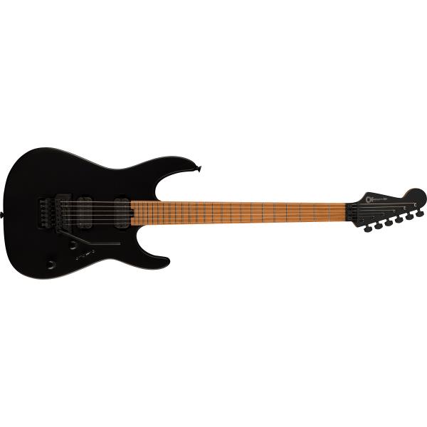 Charvel-エレキギターLimited Edition Pro-Mod DK24R HH FR, Caramelized Maple Fingerboard, Satin Black