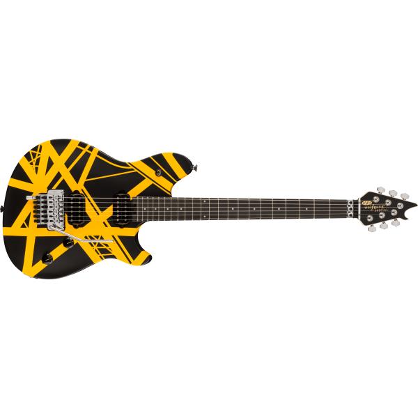 EVH-エレキギターWolfgang® Special Striped Series, Ebony Fingerboard, Black and Yellow