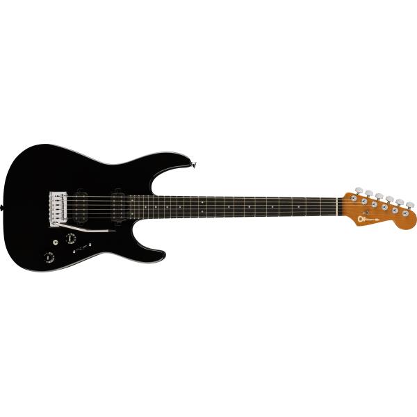 Charvel-エレキギターPro-Mod DK24 HH 2PT EB, Ebony Fingerboard, Gloss Black