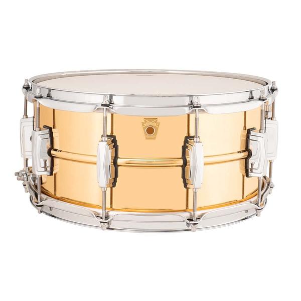 Ludwig-スネアドラムLB552 6.5" x 14" Polished Bronze With Imperial Lugs