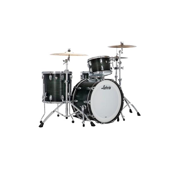 Ludwig-ドラムシェル3点セットL7342AXK4WC FAB 3pc Shell Set Green Burst