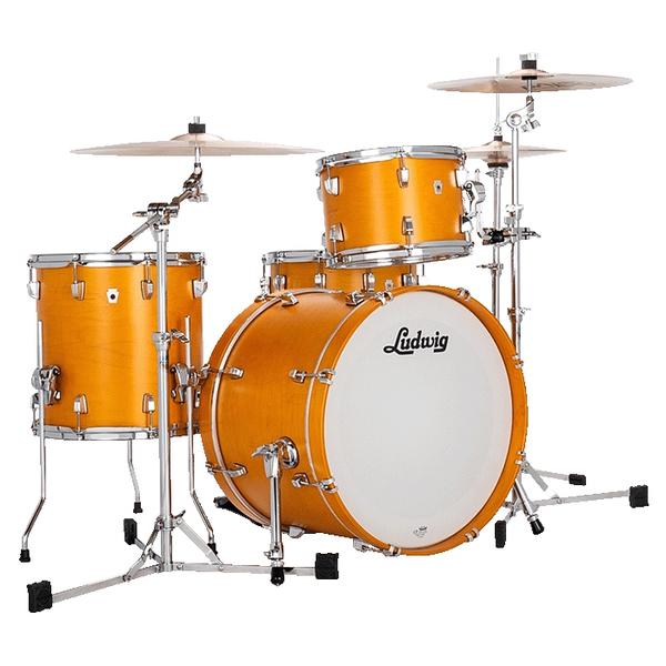 Ludwig-ドラムシェル3点セットLN34023TXAG Downbeat 3pc Shell Set Silver Silk