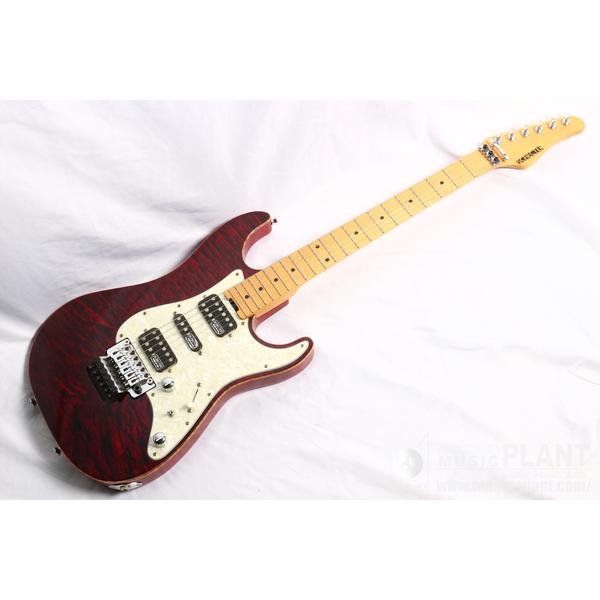 SCHECTER-エレキギターEX-V-22-CTM-FRT Black Cherry