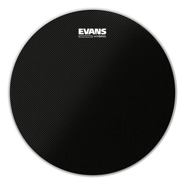 EVANS-マーチングスネアヘッドSB14MHB 14" Hybrid Black Marching Snare