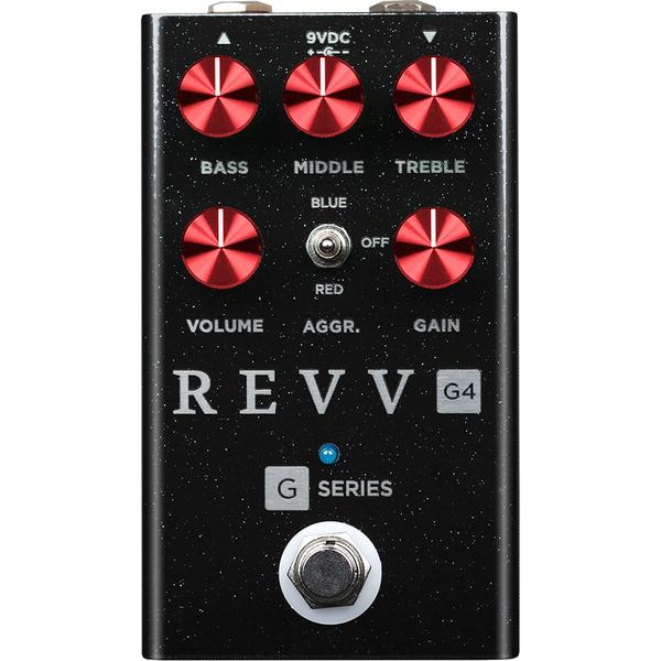 Revv Amplification-ディストーションG4 Pedal Black Sparkle