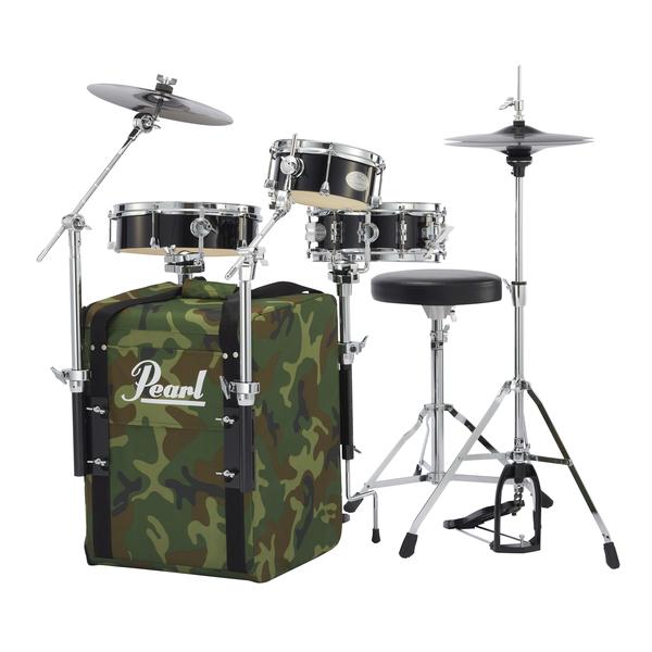 Pearl-コンパクトドラムセットRT-703/CN #CM Camo Rhythm Traveler Black Box Version.2 Limited