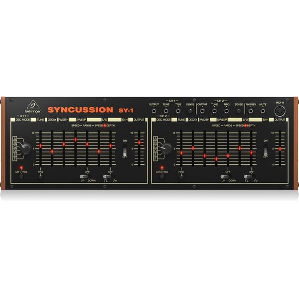 BEHRINGER-ユーロラック用デュアルアナログパーカッションシンセサイザーSYNCUSSION SY-1