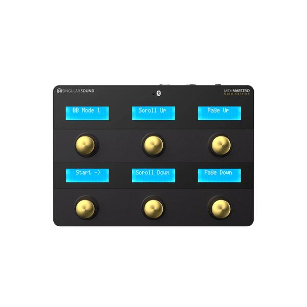 Singular Sound-BeatBuddy/AEROS Loops Studio拡張MIDIペダルMIDI Maestro Gold Edition