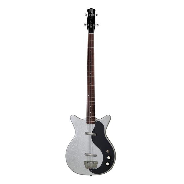 Danelectro-エレキベース59DC LONGSCALE BASS METALFLAKE SILVER