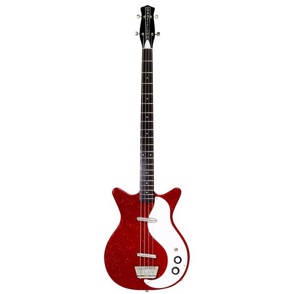 Danelectro-エレキベース59DC LONGSCALE BASS METALFLAKE RED