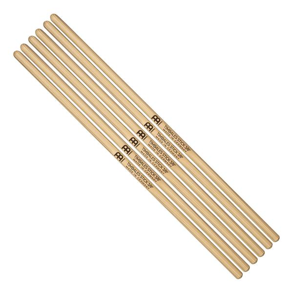 MEINL Stick&Brush-ティンバレススティック3セットパックSB118-3 Timbales Stick Hickory 3/8" 3Pairs Pack