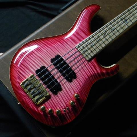 Paul Reed Smith (PRS)-エレキベースPS#4682 Private Stock 2014 NAMM Grainger Bass 5string Faded Pink Glow Smorked Burst