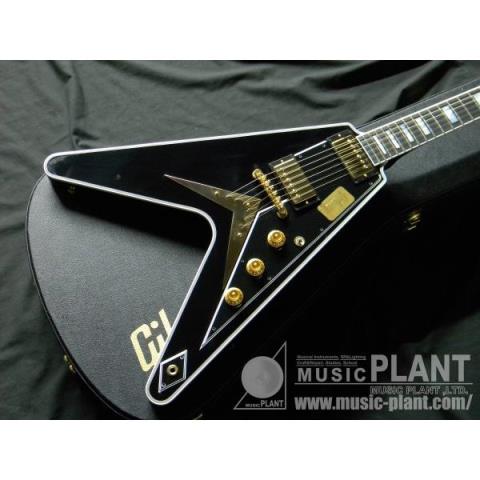 Gibson Custom Shop-エレキギター2014 Japan Special Run Limited Flying V Custom Gloss Richlite Ebony