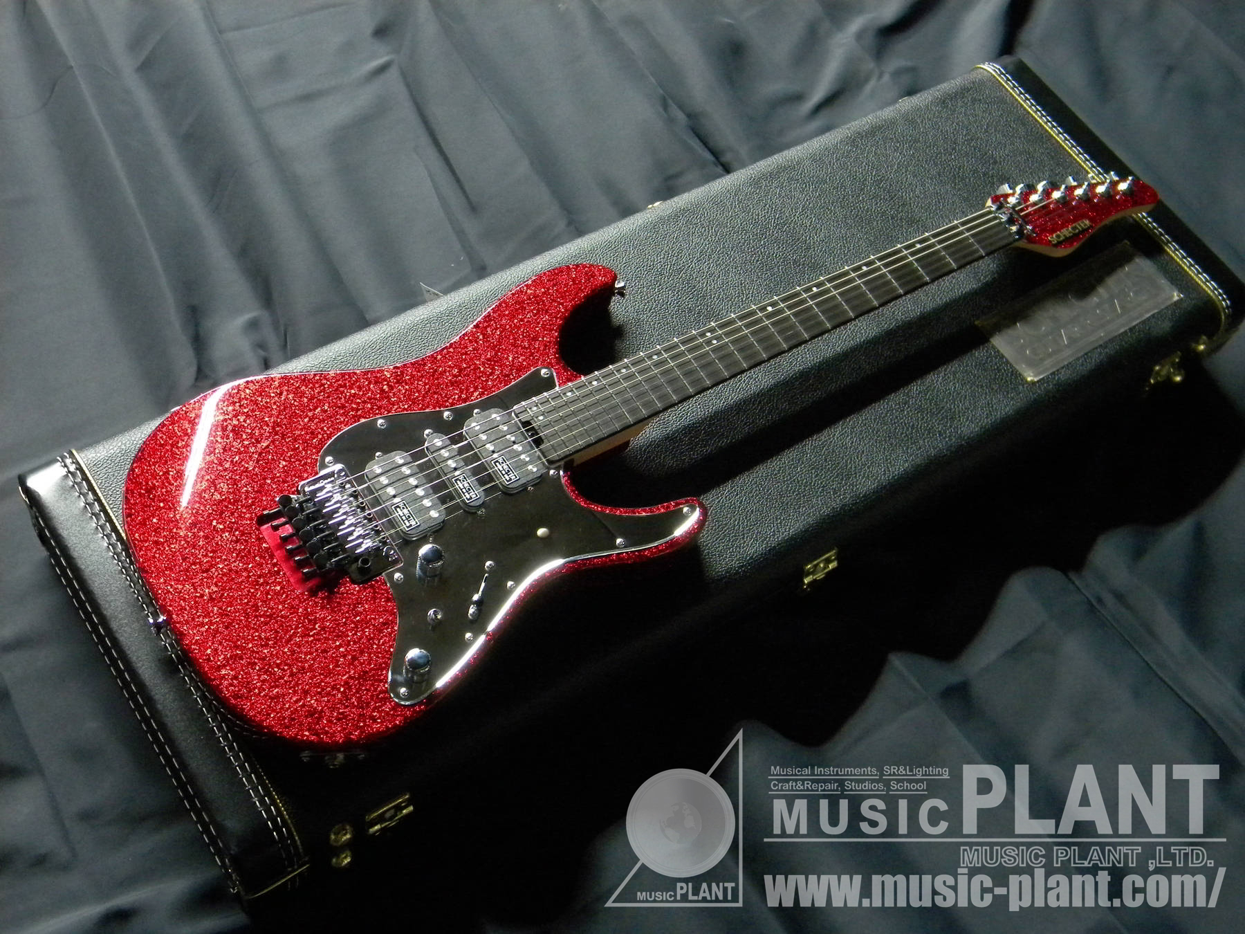 SCHECTER エレキギターEX-V-24 STD-FRT M/E Red Devil Sparkle数量限定 