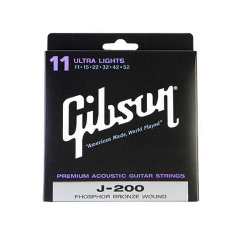 Gibson-アコースティックギター弦SAG-J200UL Ultra Lights