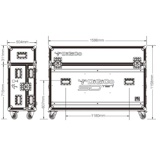 DiGiCo-SD10用フライトケースFC-SD10