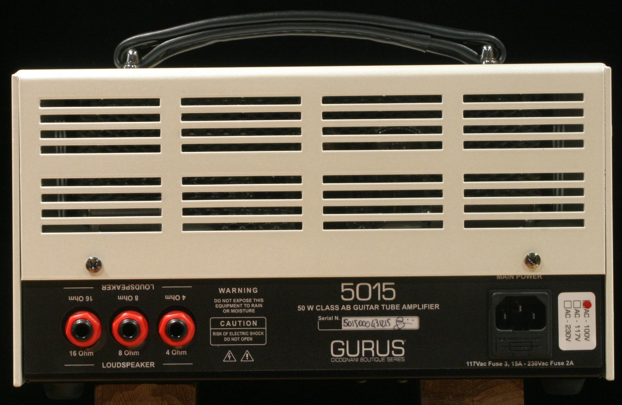 Gurus Amp ギターアンプヘッド5015 HEAD新品在庫状況をご確認ください | MUSIC PLANT WEBSHOP