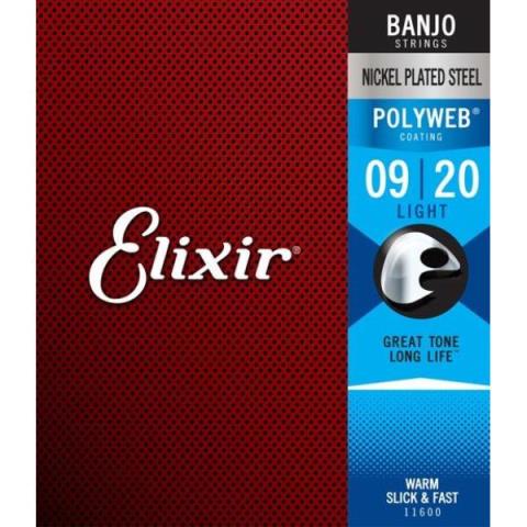 Elixir-バンジョー弦11600 Banjo Light 09-20