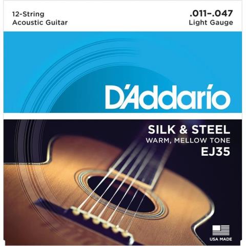 D'Addario-アコースティックギター弦EJ35 12-String 11-47