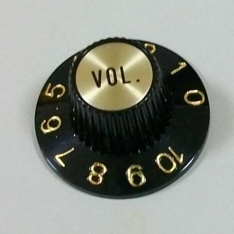 Montreux-コントロールノブ8249 Inch Sombrero Knob Volume Gold