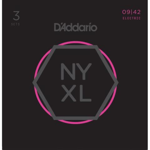 D'Addario-エレキギター弦3パックセットNYXL0942-3P Super Light 09-42