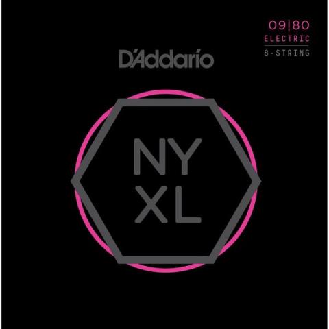 D'Addario-8弦エレキギター弦NYXL0980 8-String, Super Light 09-80