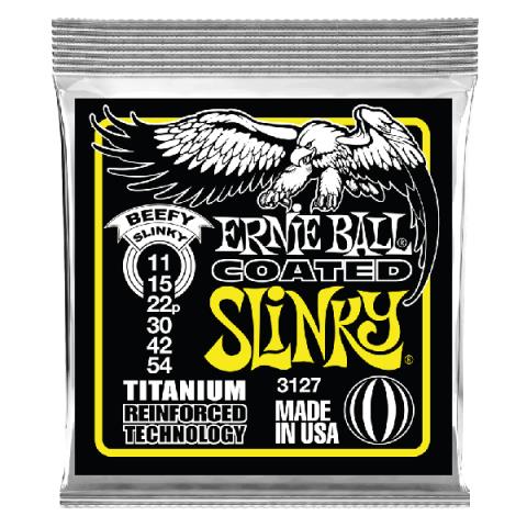 ERNIE BALL-エレキギター弦3127 Beefy Slinky Coated Titanium RPS 11-54