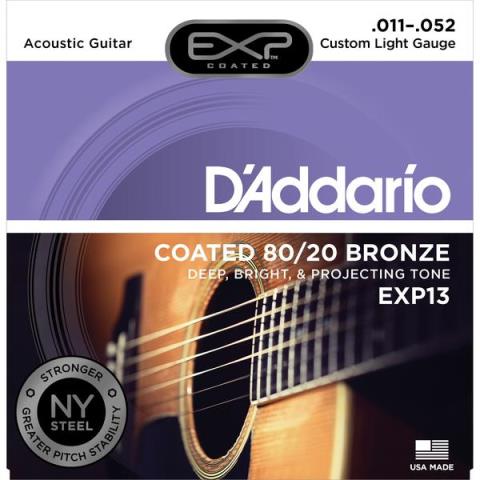 D'Addario-アコースティックギター弦EXP13 Custom Light 11-52