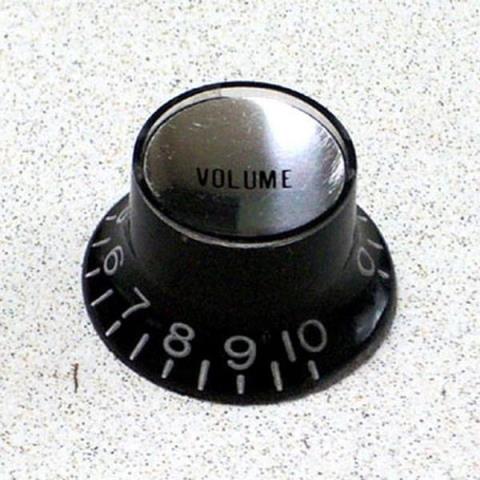 Montreux-コントロールノブ8853 Metric Reflector Knob Volume BK (Silver Top)