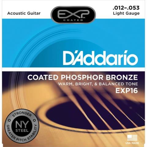 D'Addario-アコースティックギター弦EXP16 Light 12-53