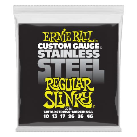 ERNIE BALL-エレキギター弦2246 Regular Slinky Stainless Steel 10-46