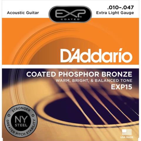 D'Addario-アコースティックギター弦EXP15 Extra Light 10-47