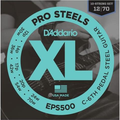 D'Addario-C6thペダルスティール弦EPS500 C6th Pedal Steel 12-70