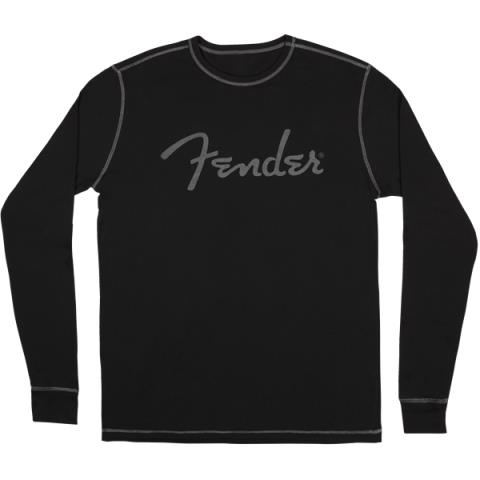 Fender Logo Men's Thermal, Black, Sサムネイル