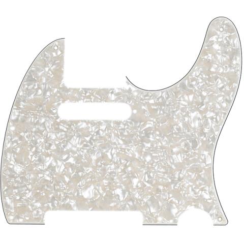 Fender-ピックガードPickguard, Telecaster, 8-Hole Mount, Aged White Pearl, 4-Ply