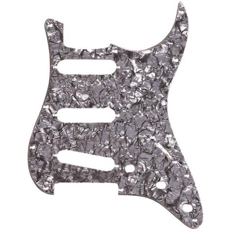 Fender-ピックガードPickguard, Stratocaster S/S/S, 11-Hole Mount, Black Pearl, 4-Ply