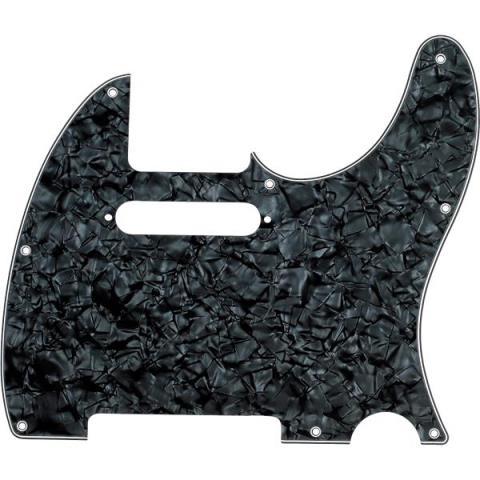 Fender-ピックガードPickguard, Telecaster, 8-Hole Mount, Black Pearl, 4-Ply