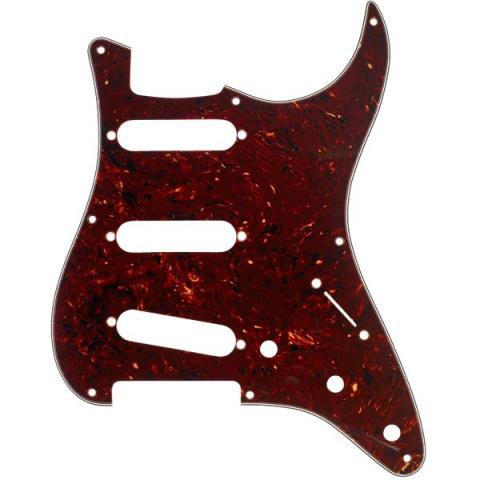 Fender-ピックガードPickguard, Stratocaster S/S/S, 8-Hole Mount, Tortoise Shell, 4-Ply