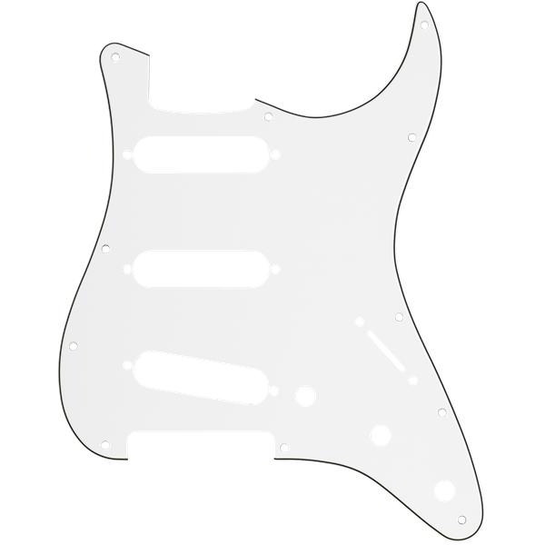 Pickguard, Stratocaster S/S/S, 11-Hole Mount, Parchment P/B/P, 3-Plyサムネイル