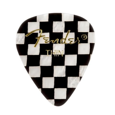 Fender-ピック351 Shape Premium Picks, Thin, Checker, 144 Count