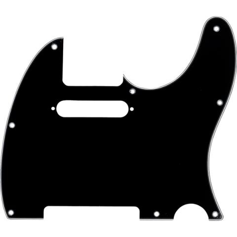 Fender-ピックガードPickguard, Telecaster, 8-Hole Mount, Black, 3-Ply