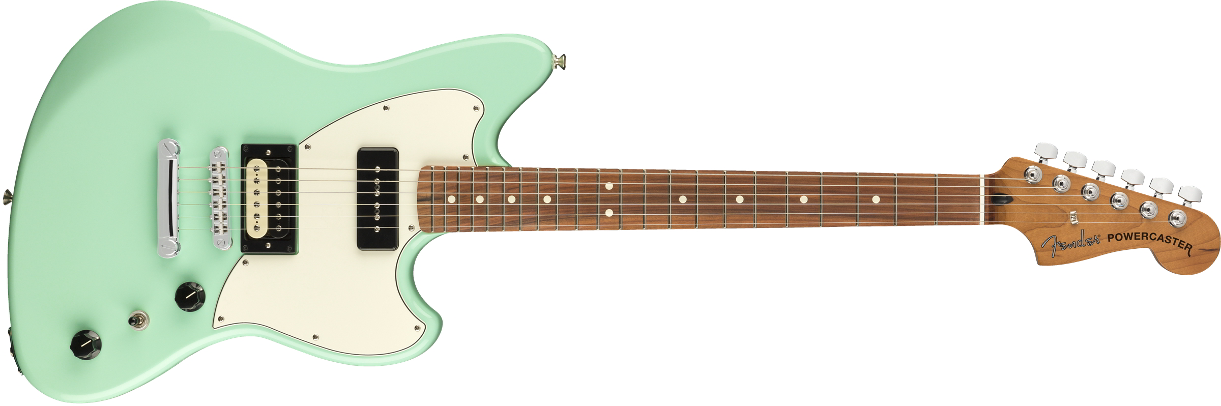 Fender Alternate Realityシリーズ エレキギターFender PowerCaster, Pau Ferro  Fingerboard, Surf Green新品生産完了品です。 | MUSIC PLANT WEBSHOP