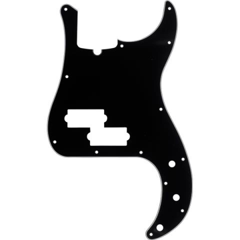 Fender-ピックガードPickguard, Precision Bass 13-Hole Mount (with Truss Rod Notch), Black, 3-Ply